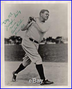 Babe Ruth Signed Autographed 8x10 Photograph Prior To Babe Ruth Day PSA/DNA