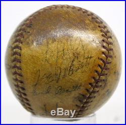 Babe Ruth Signed Autographed Baseball 1932 Yankees Gehrig Dickey Psa/dna V02841
