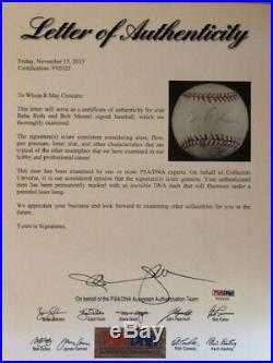 Babe Ruth Signed Autographed Baseball New York Yankees $$ Psa/dna Full Letter