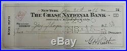 Babe Ruth Signed Check Autographed 1946 Autographed Guaranteed to Pass PSA/DNA