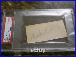 Babe Ruth Signed Cut Signature Psa/dna Authentic Autograph New York Yankees