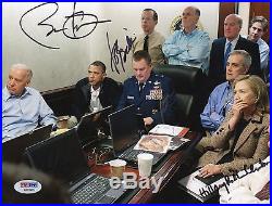 Barack Obama Joe Biden Hillary Rodham Clinton Signed Photo PSA DNA COA Autograph