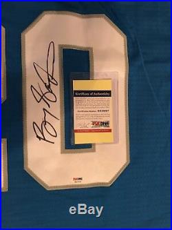 Barry Sanders Autographed Blue Mitchell & Ness Jersey Psa/dna
