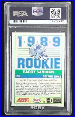 Barry Sanders Signed Autographed 1989 Score #257 Rookie RC HOF PSA/DNA Authentic