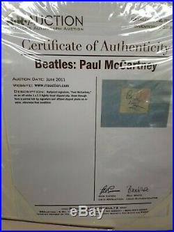 Beatles Paul Mccartney Vintage Fully Signed Autograph Psa/dna Rnr Not Butcher