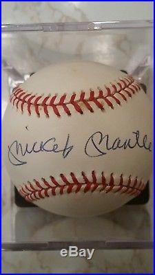 Beautiful Mickey Mantle Signed Autographed Auto Official Al Baseball Psa Dna