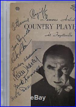 Bela Lugosi Arsenic And Lace Cast Signed Autographs PSA/DNA Authenticated'Rare