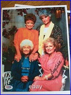 Betty White The Golden Girls Signed Autograph 8x10 Photo PSA/DNA COA