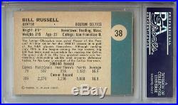 Bill Russell 1961-62 Fleer Vintage Signed Autographed Card PSA/DNA Slabbed #38