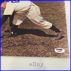 Billy Martin Signed Autographed New York Yankees 8x10 Photo PSA DNA COA
