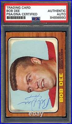 Bob Dee PSA DNA Coa Signed 1966 Topps Football Autograph