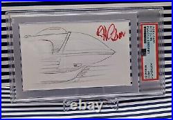 Bob Gurr Walt Disney Imagineer PSA/DNA Autograph Hand Drawn Monorail Sketch