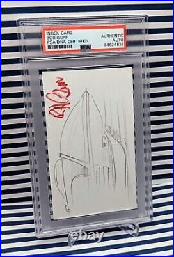 Bob Gurr Walt Disney Imagineer PSA/DNA Autograph Hand Drawn Monorail Sketch