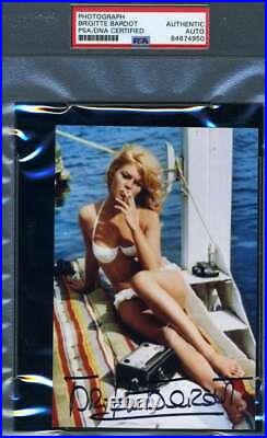 Brigitte Bardot PSA DNA Cert Signed 4x6 Photo Autograph