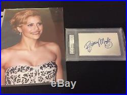 Brittany Murphy Signed Autograph Cut Card PSA DNA Encapsulated Photo