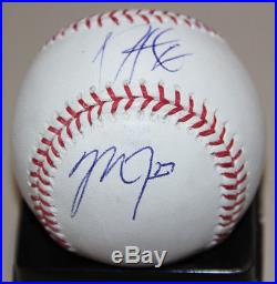 Bryce Harper/mike Trout Dual Signed Autographed Baseball Psa/dna Rookie Ball