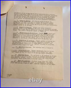 Buster Keaton Contract PSA DNA Autograph Signed Auto Actor Comedian Director