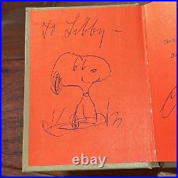 CHARLES M. SCHULZ PSA/DNA AUTOGRAPH Drawing SNOOPY Signed Sketch Lucy Book