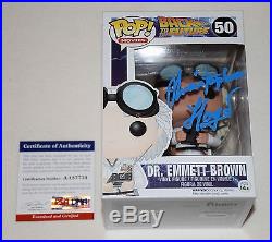 CHRISTOPHER LLOYD SIGNED AUTOGRAPHED FUNKO POP FIGURE PSA/DNA AA87734 doc brown