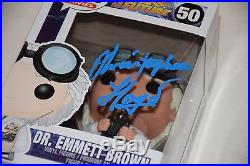 CHRISTOPHER LLOYD SIGNED AUTOGRAPHED FUNKO POP FIGURE PSA/DNA AA87734 doc brown