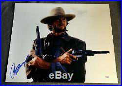 CLINT EASTWOOD AUTOGRAPHED 16x20 PHOTO-1976 THE OUTLAW JOSEY WALES-PSA/DNA LOA
