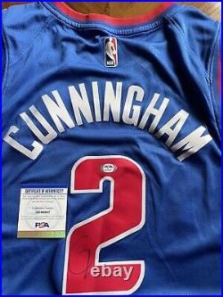 Cade Cunningham Signed Detroit Pistons Jersey PSA Authentic Autograph NBA