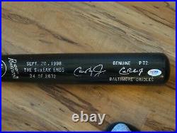 Cal Ripken Jr. Signed Bat Psa/dna Certified Authentic Autograph Hof Orioles