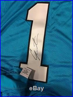 Cam Newton Panthers signed autographed game issued jersey NFL Auction PSA/DNA