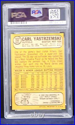 Carl Yastrzemski PSA DNA Gem Mint 10 Signed AUTOGRAPH Auto 1968 Topps CARD
