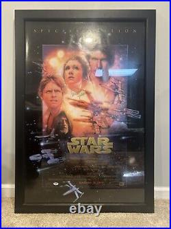 Carrie Fisher Autograph Special Edition Star Wars Poster PSA/DNA Certified