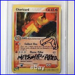 Charizard Pokemon sketch PSA/DNA AUTOGRAPH #100/97 Mitsuhiro Arita EX Dragon