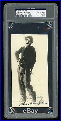 Charlie Chaplin Signed Autographed The Tramp Photo PSA/DNA Certified