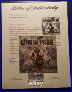 Chester Bennington Linkin Park Signed Autographed Hybrid Theory CD Cover PSA/DNA