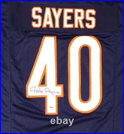 Chicago Bears Gale Sayers Autographed Signed Blue Jersey Psa/dna 176027