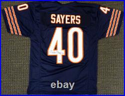 Chicago Bears Gale Sayers Autographed Signed Blue Jersey Psa/dna 176027