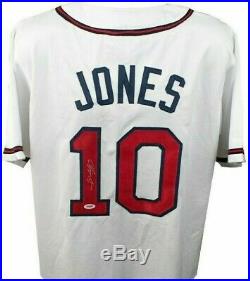 Chipper Jones Atlanta Braves Auto Autographed Signed Baseball Jersey PSA/DNA COA