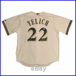 Christian Yelich Autographed Milwaukee Brewers Signed Baseball Jersey PSA DNA