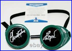 Christopher Lloyd Back To The Future Doc signed Goggles Prop Beckett PSA JSA