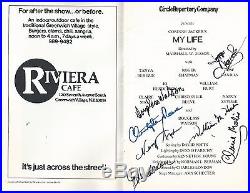 Christopher Reeve Superman Psa/dna Signed My Life Playbill Certified Autograph