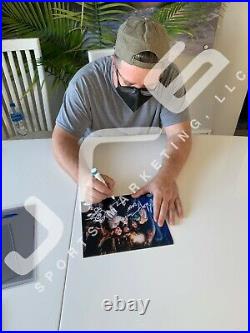 Corey Feldman Johnathan KeQuan Sean Astin signed insc 8x10 photo JSA PSA Goonies