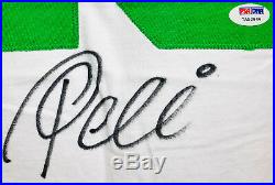 Cosmos Pele Autographed Soccer Jersey PSA/DNA COA Signed