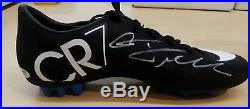 Cristiano Ronaldo Auto Autograph Signed Black Nike Cr7 Soccer Cleat Psa / Dna