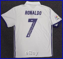 Cristiano Ronaldo Autographed Real Madrid Adidas White Jersey XL Psa/dna 116587