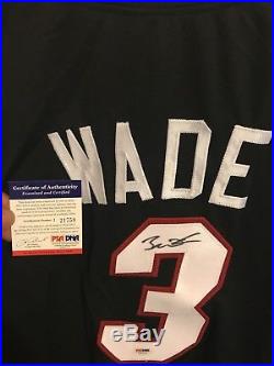 DWYANE WADE Autograph Signed Miami Heat Jersey PSA/DNA COA RARE