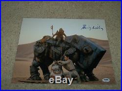 Daisy Ridley Signed Star Wars 11x14 Photo Psa/dna Witness Rey Autograph