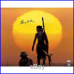 Daisy Ridley Star Wars Autographed Signed Rey With BB-8 16x20 Photo PSA/DNA