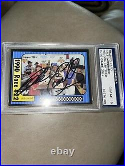 Dale Earnhardt Autographed 1991 Max NASCAR Trading Card PSA/DNA Cert. GM MT 10