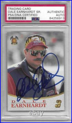 Dale Earnhardt SR 1996 Scoreboard Trading Card PSA DNA Authentic Autograph