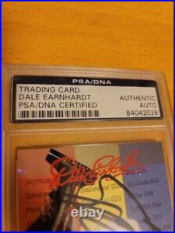 Dale Earnhardt Stat Leaders Drivers 1994 Pro Set Card #SL38 PSA/DNA Autograph