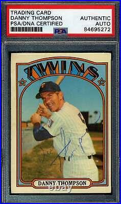 Danny Thompson PSA DNA Signed 1972 Topps Autograph